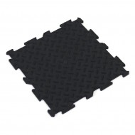 Černá gumová puzzle terasová dlažba FLOMA Alpha Tile - 30 x 30 x 0,5 cm - 10 ks - zvětšit obrázek