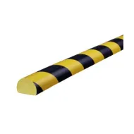 Černo-žlutá pěnová ochrana rohů zdí, stěn - 100 x 4 x 3 cm