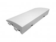 Bílý plastový nájezd pro terasovou dlažbu Linea Premium - 50 x 25 x 8 cm - zvětšit obrázek