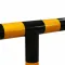 Černo-žlutá ocelová sklopná parkovací zábrana FLOM