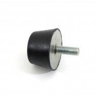 Černý gumový doraz tvaru komolého kužele se šroubem FLOMA - průměr 5 cm x 3 cm - zvětšit obrázek