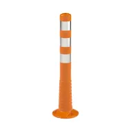 Oranžový plastový (PE) samonarovnávací reflexní sloupek FLOMA - 20 x 75 cm