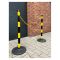 Černo-žlutý plastový vymezovací sloupek - 90 cm