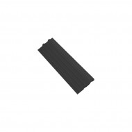 Černá gumová náběhová hrana samice pro rohože Premium Fatigue - 50 x 15 x 2,4 cm - zvětšit obrázek