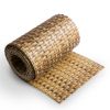 Béžovo-hnědý plastový ratanový stínicí pás umělý ratan - délka 255 cm, výška 19 cm