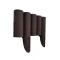 Hnědý plastový zahradní obrubník GC35 - 235 x 25 c