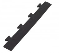 Černý (PVC) vinylový nájezd samec pro dlaždice Tenax - 48 x 7 x 0,8 cm