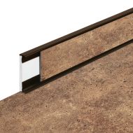 PVC vinylová soklová podlahová lišta Fortelock Business Tornes pluto C014 brown - 200 x 5,