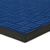Modrá textilní gumová vstupní rohož FLOMA Criss Cross - 60 x 90 x 0,8 cm