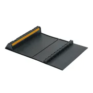 Černý gumový parkovací protiskluzový doraz FLOMA WS51 - 60 x 40 x 7 cm