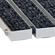 Textilní hliníková čistící vstupní vnitřní rohož Alu Wide - 60 x 90 x 2,2 cm