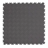 Grafitová plastová PVC zátěžová dlažba Fortelock Industry ECO Premium 2040 (diamant) - 51 