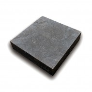 Černý plastový podkládací blok hladká FLOMA RePVC - 23,8 x 23,8 x 5,3 cm