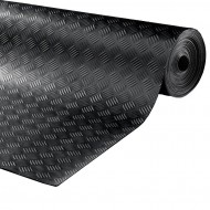 Černá průmyslová protiskluzová podlahová guma FLOMA Delta - 10 m x 150 cm x 0,3 cm - zvětšit obrázek