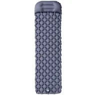 Šedá turistická nafukovací karimatka NILS CAMP NC4006 - 190 x 58 x 5 cm
