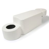 Bílý plastový silniční obrubník RePVC - 58 x 16 x 15,8 cm