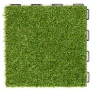 Plastová terasová dlažba s umělým trávníkem FatraStep Grineris - 30 x 30 x 2 cm - 9 ks - zvětšit obrázek