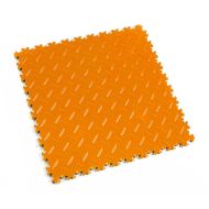 Oranžová PVC vinylová zátěžová dlažba Fortelock Industry Ultra - 51 x 51 x 1 cm