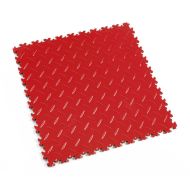 Červená PVC vinylová zátěžová dlažba Fortelock Industry Ultra - 51 x 51 x 1 cm