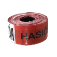 Bílo-červená vytyčovací páska HASIČI - VSTUP ZAKÁZÁN - 500 m x 7,5 cm