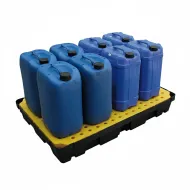 Plastová jímka s roštem - objem 100 l - 120 x 80 x 17,5 cm