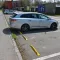 Žlutý plastový parkovací doraz Carstop - 78 x 10 x