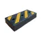 Černo-žlutý gumový reflexní doraz na rampu - 50 x 