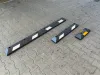 Černo-bílý gumový reflexní parkovací doraz FLOMA P