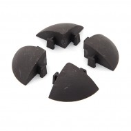 Hnědý plastový rohový nájezd pro terasovou dlažbu Linea Easy - 5,4 x 5,4 cm výška 2,5 cm - - zvětšit obrázek