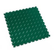 Zelená PVC vinylová zátěžová dlažba Fortelock Industry Ultra - 51 x 51 x 1 cm