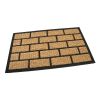 Kokosová čisticí venkovní vstupní rohož FLOMA Rectangle - Bricks - délka 45 cm, šířka 75 c
