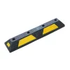 Černo-žlutý gumový parkovací doraz FLOMA WS83 - 75 x 15 x 9 cm