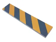 Černo-žlutá pěnová ochrana zdí, stěn (pás) - 50 x 10 x 2 cm