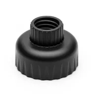 Černé plastové víčko FLOMA - 8 x 6,6 cm
