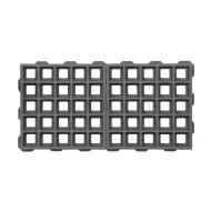 Šedá plastová zátěžová zatravňovací dlažba FLOMA HydroG PRO - 100 x 50 x 6,5 cm