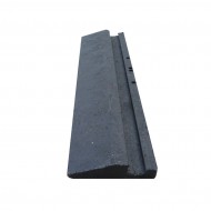 Černý plastový nájezd pod pro plastové podlahové desky - 40 x 10 x 2,2 cm - zvětšit obrázek