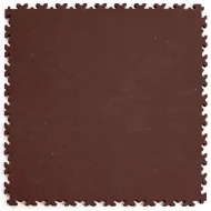 Hnědá plastová (PVC) zátěžová dlažba Fortelock Industry ECO (kůže) - 51 x 51 x 0,7 cm
