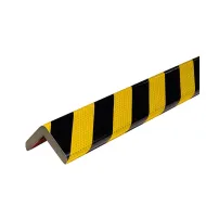 Černo-žlutá pěnová reflexní ochrana rohů zdí, stěn typ H+ - 100 x 6,3 x 6,3 cm