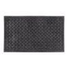 Černá textilní gumová čistící vstupní rohož FLOMA Rounds - 45 x 75 x 1,1 cm