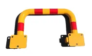 Žlutá ocelová parkovací zábrana - 54 x 33 cm