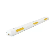 Bílý plastový parkovací doraz FLOMA PS45 - 100 x 13 x 4,5 cm