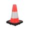Plastový PVC reflexní dopravní kužel s gumovým pod
