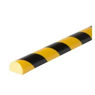 Černo-žlutá pěnová reflexní ochrana rohů zdí, stěn typ C - 100 x 4 x 3 cm