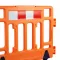 Oranžová plastová reflexní mobilní bariéra - 110 x
