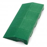 Zelený plastový nájezd samice pro terasovou dlažbu Linea Combi - 40 x 19,5 x 4,8 cm