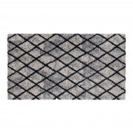 Bílá vnitřní čistící pratelná vstupní rohož FLOMA Lima Rectangle - Rhombus - 67 x 120 x 0,