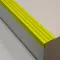 Žlutá plastová PVC protiskluzová schodová hrana F4