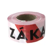 Bílo-červená vytyčovací páska ZÁKAZ VSTUPU - 250 m x 7,5 cm