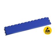 Modrý PVC vinylový nájezd Fortelock XL ESD - 65,3 x 14,5 x 0,4 cm