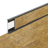 PVC vinylová soklová podlahová lišta Fortelock Business Forsen old mine C020 graphite - 20